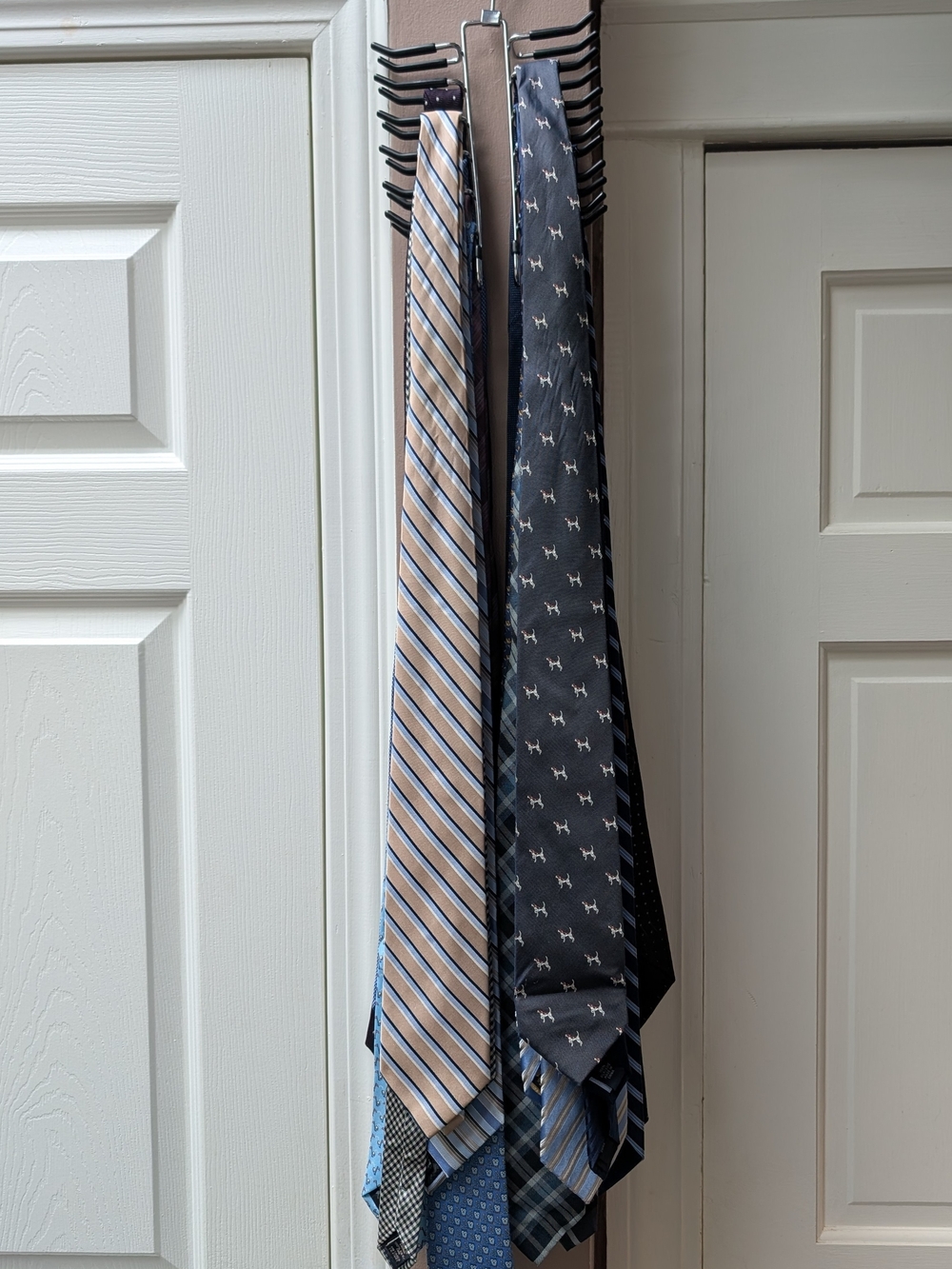 Lot of 19 Neckties with Tie Rack